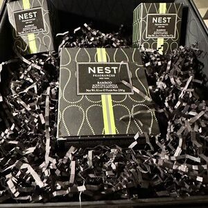 NEST Fragrances Bamboo Candle with Black and Green Design
